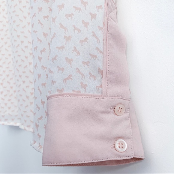 Free People Horse Print Blouse - Picture 6 of 8